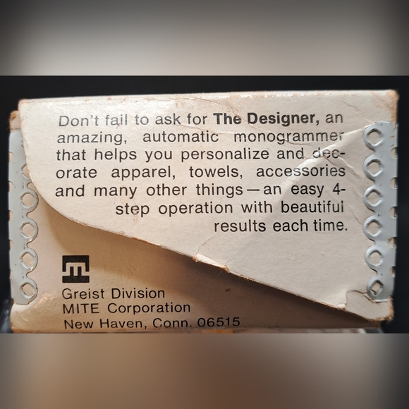 Vintage Greist The Buttonholer Automatic #6 Stitch - Picture 7 of 8